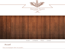 Tablet Screenshot of ebenisterie-thevenin.com
